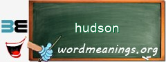 WordMeaning blackboard for hudson